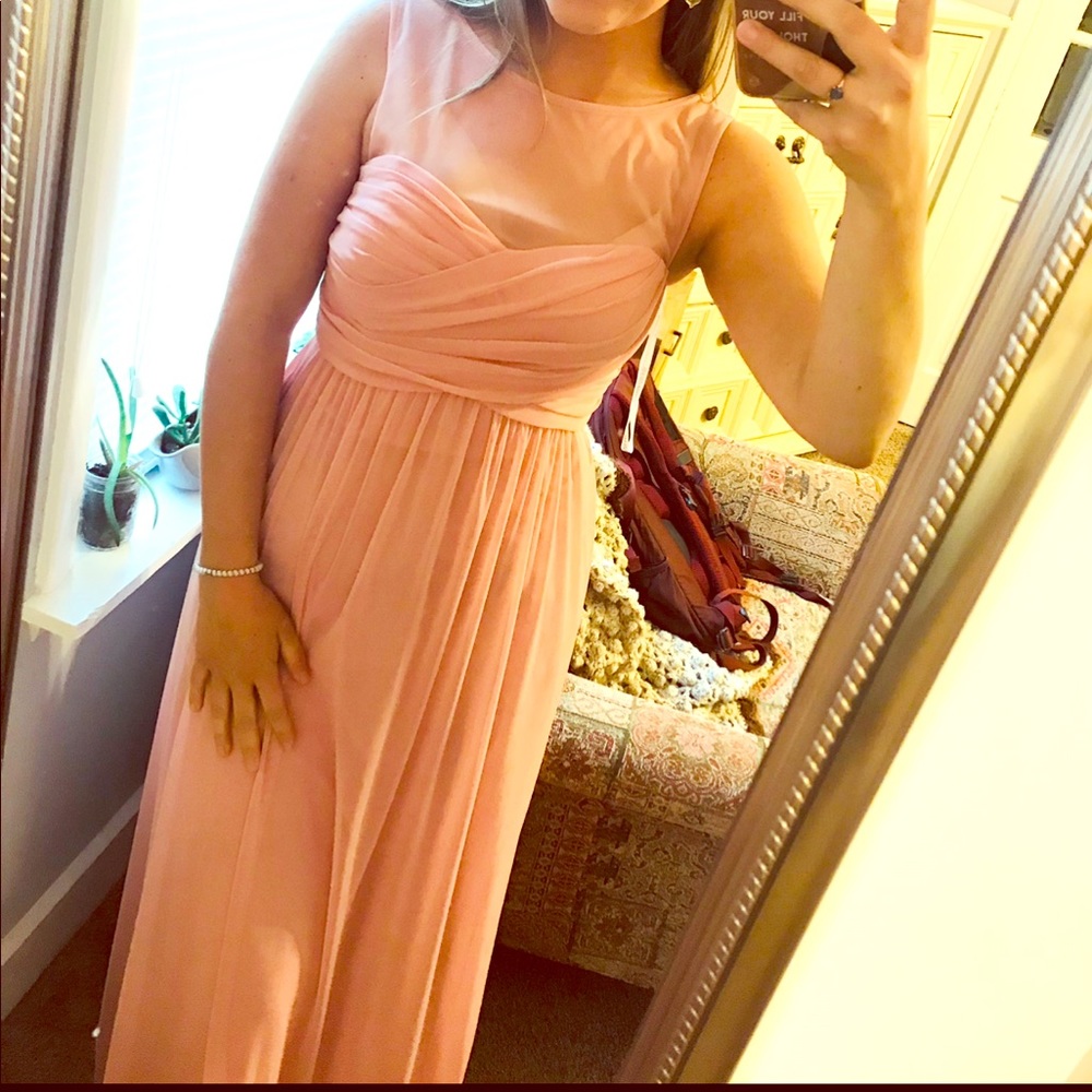 David’s Bridal dusty rose size 10 dress